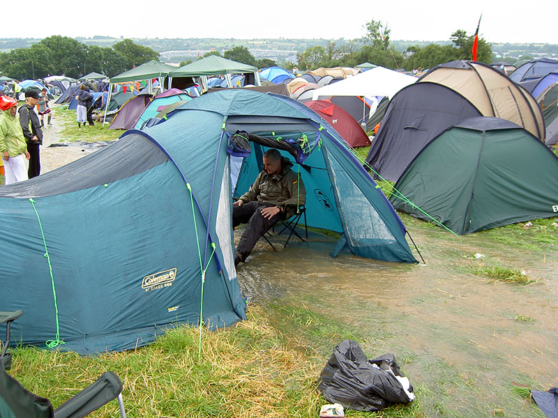 Glastonbury 2005 River Through Tent
