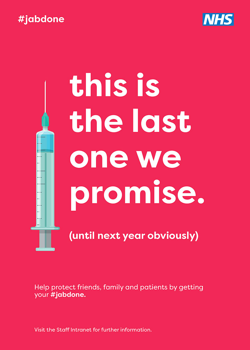 Staff Flu Campaign 2016 poster 