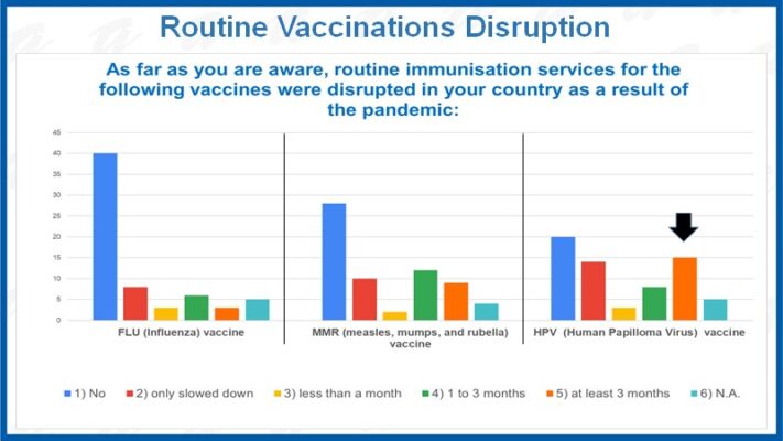 Chart of Routine Vaccinations Disruption