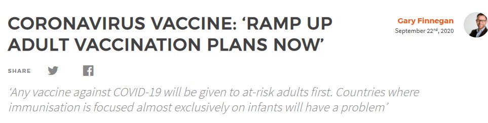 Article image: Coronavirus vaccine ramp up adult vaccination plans now