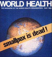 magazine cover saying smallpox is dead