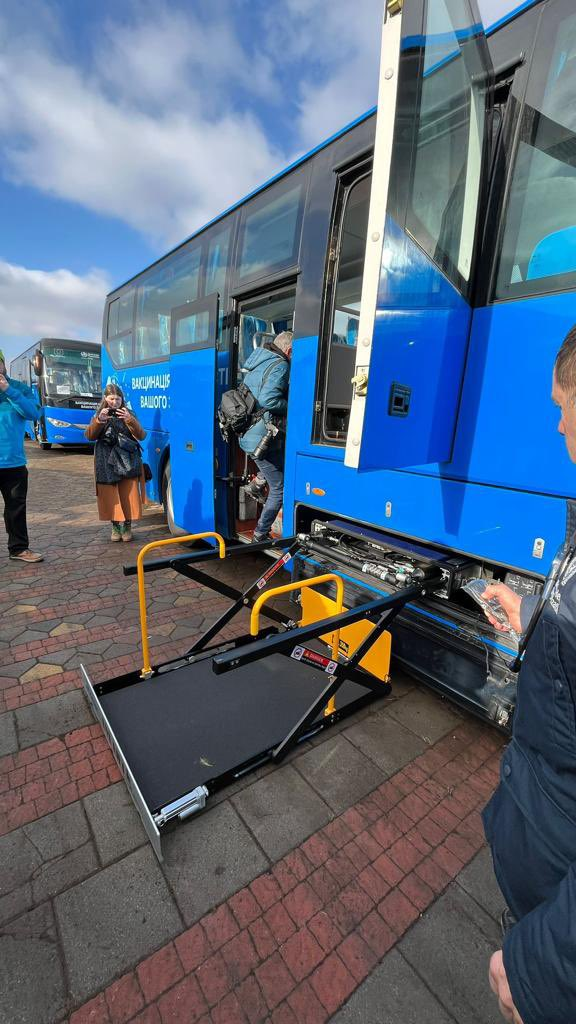 Vaccination drive buses roll into Ukraine to boost vaccination