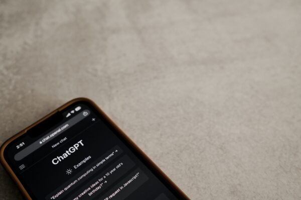 ChatGPT on a mobile phone