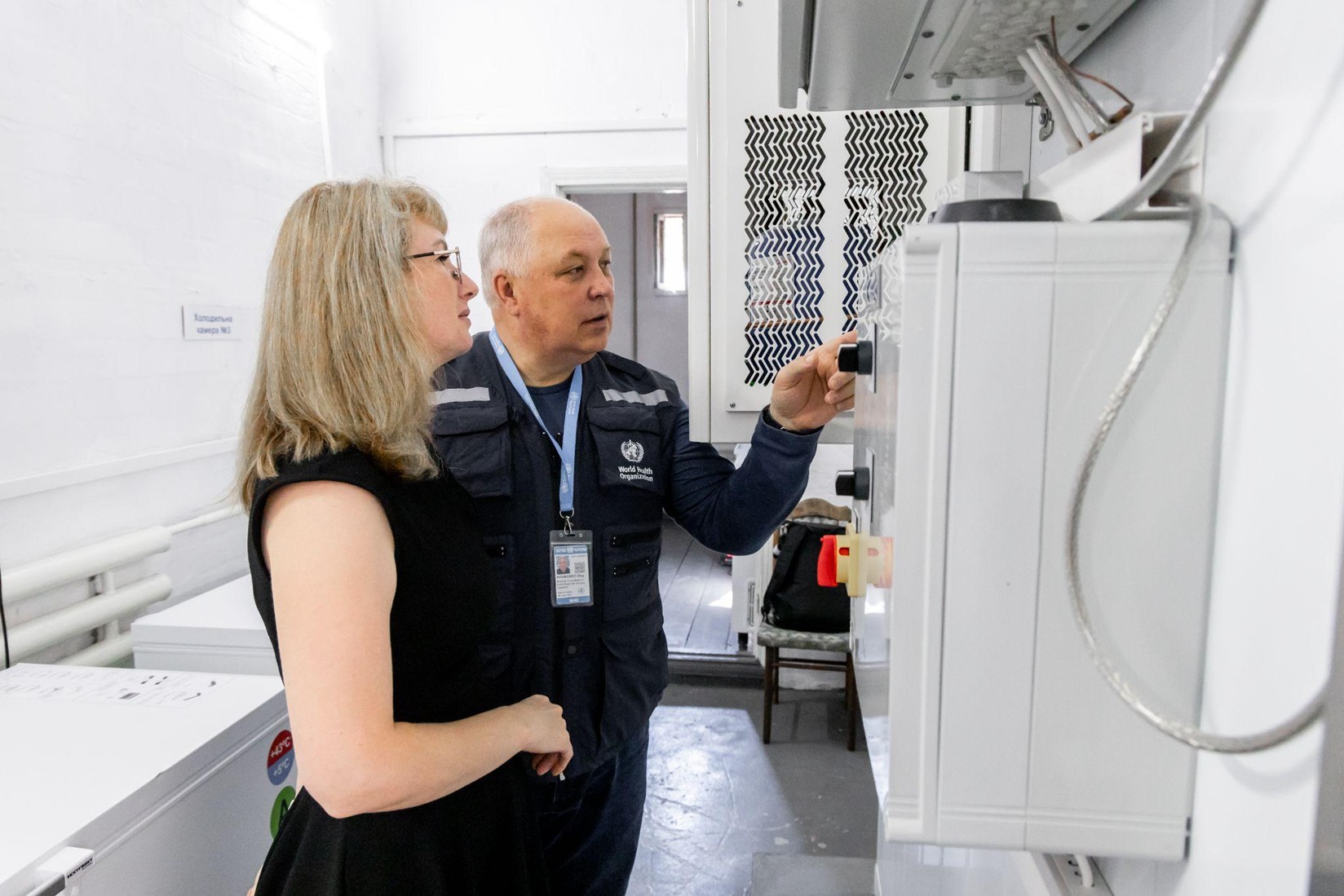 WHO conducted a temperature monitoring study at the vaccine warehouse in Zhytomyr regional Center for Disease Control and Prevention.